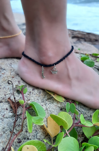 Crown & Shooting Star Anklet