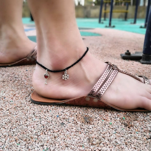 Wineflake Anklet