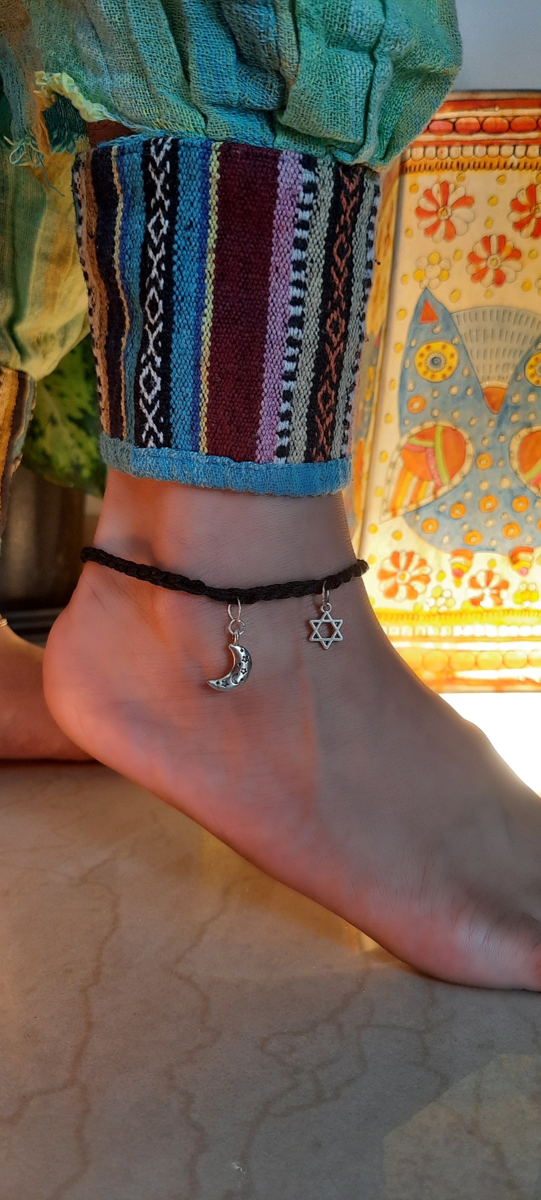 Star & Moon Anklet